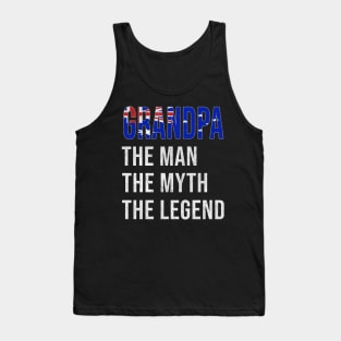 Grand Father Australian Grandpa The Man The Myth The Legend - Gift for Australian Dad With Roots From  Australia Tank Top